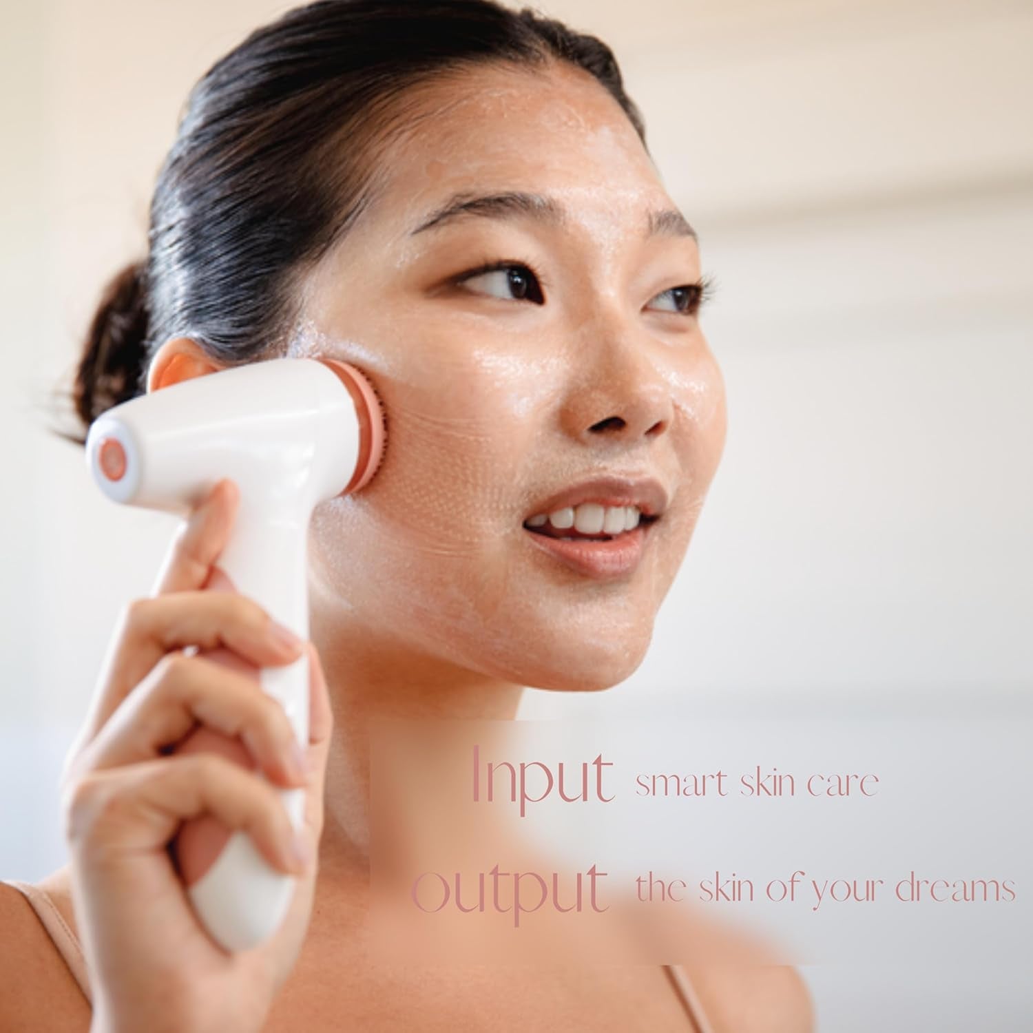 Nu Skin Ageloc Lumispa Io System | Smart Skincare System, Facial Cleansing Device | Morning and Night Facial Cleansing Device | Daily Skin Care, Glowing Skin | Two-Minute Routine (Rose Gold)