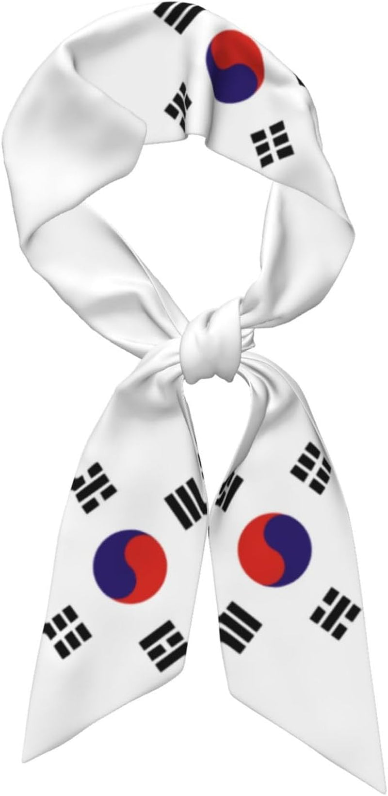 Cute Flag Head Scarf Hair Neck Scarves for Women Purse Bag Scarfs for Handbags Headscarf Fashion