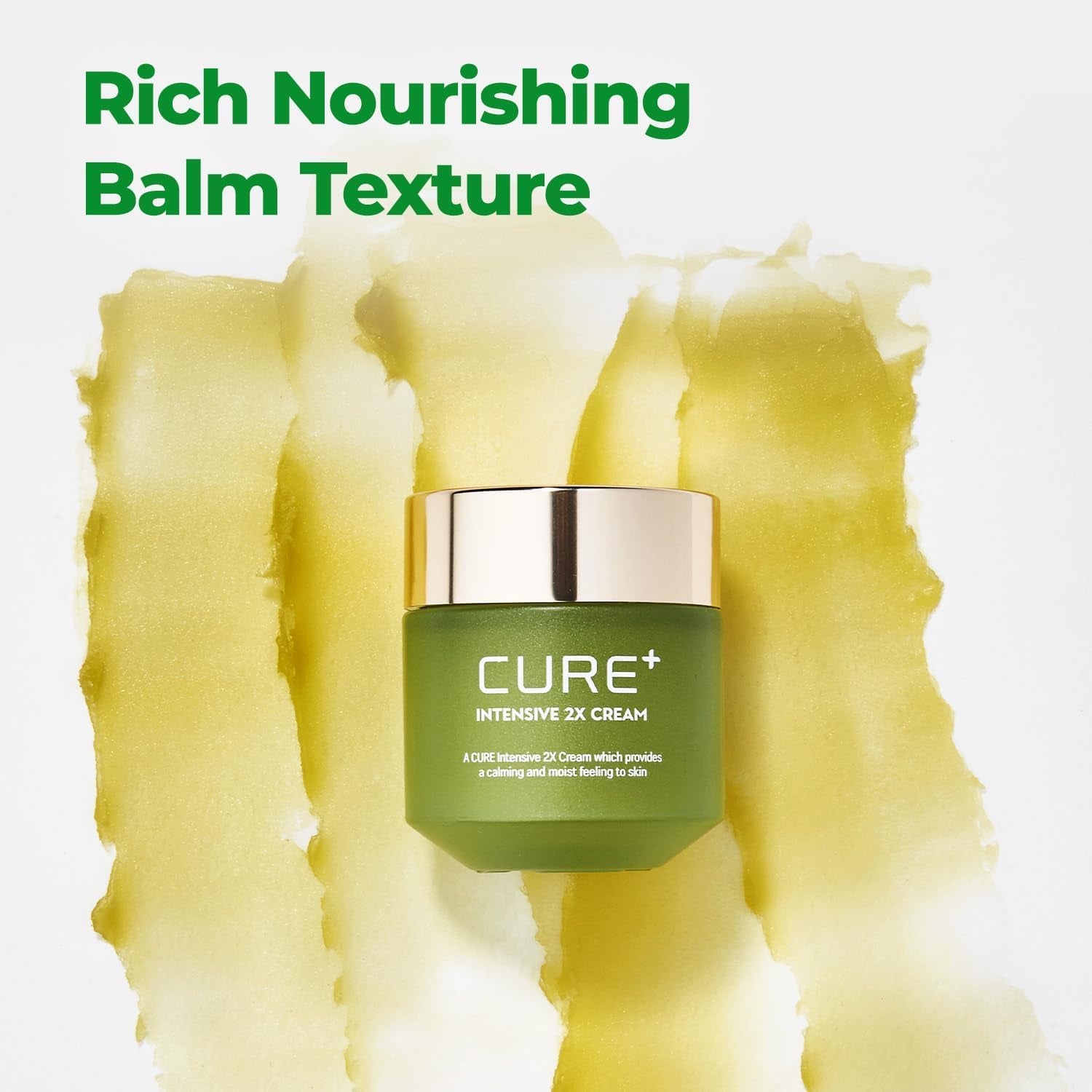 Cure Intensive 2X Cream, Premium Aloe Deep Moisturizing Multi Balm, Korean Skincare, Face Moisturizer for Dry Skin (Pack of 1)