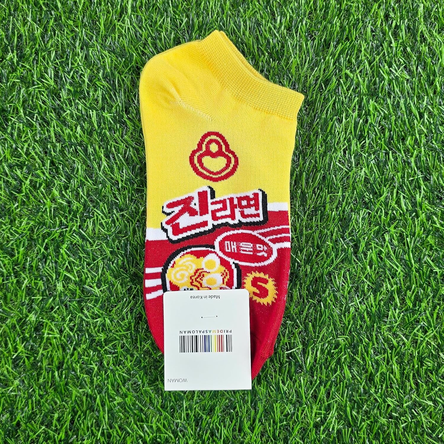 Jcube Korean Cute Socks for Women 5 Pairs - Funny Noodle and Cotton Art Painting Ramen Designs