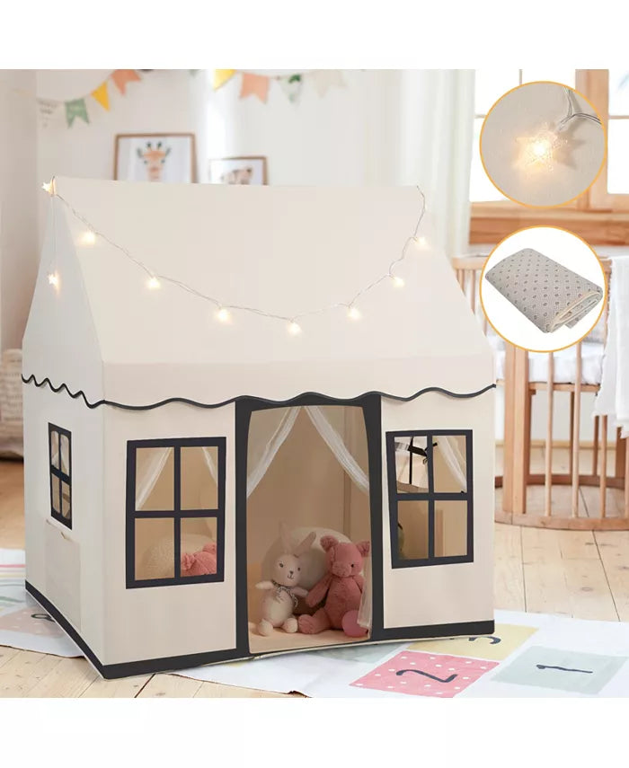 플레이하우스 텐트  Large Playhouse with Star String Lights