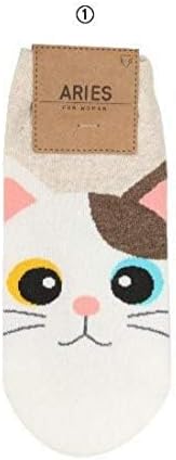 Women Cute Casual Novelty Cotton Crew Socks - Heart, Animal, Animation, Dog, Cat Socks - Gift for Christmas and Birthdays