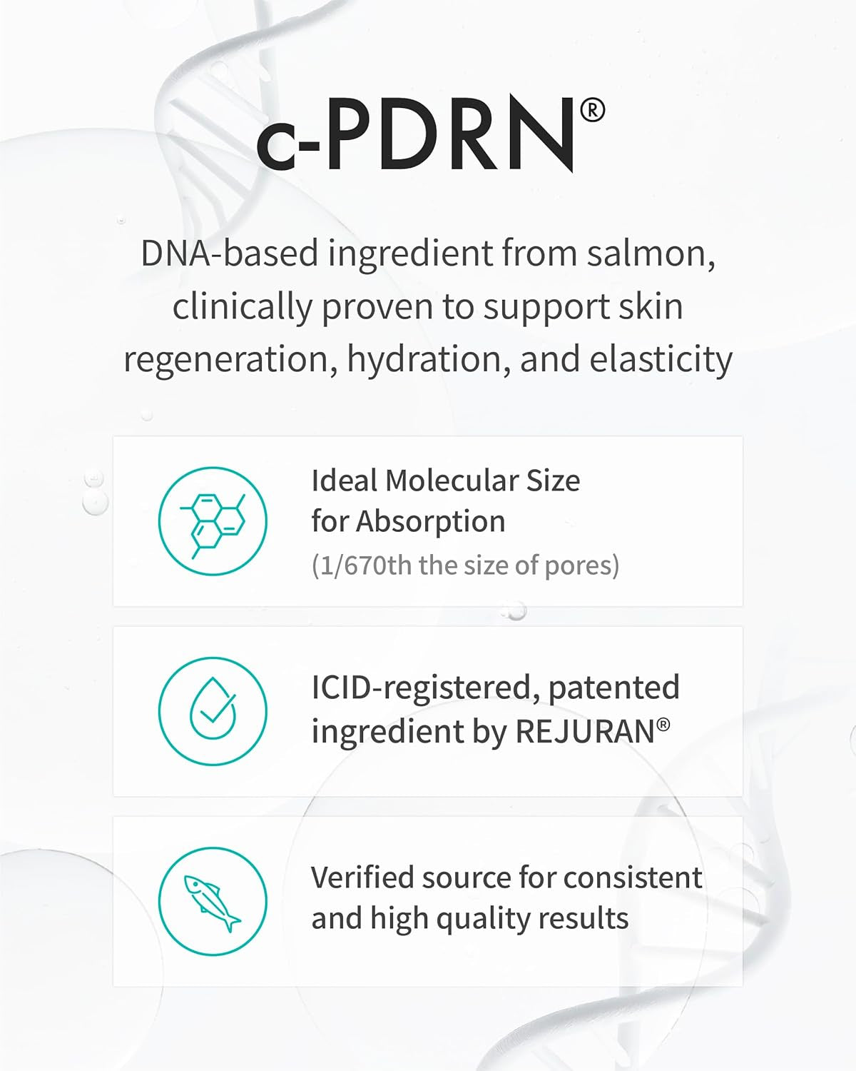 REJURAN® Rebalancing Toner, C-Pdrn® – Salmon DNA Hydrating & Soothing Facial Toner for Skin Texture, Pore Care & Barrier Support with Salmon DNA. Korean Skin Care (4.05 Fl Oz)