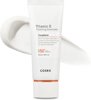 COSRX Vitamin E Vitalizing Face Sunscreen SPF 50, 1.69 Fl Oz, SPF Moisturizer, Lightweight under Makeup, Travel Essentials, Summer Essentials, Korean Skin Care, Korean Sunscreen for Face