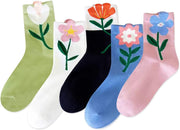 IIG 3-6 Pairs Womens Cute Animal Patterned Funny Novelty Cotton Crew Socks