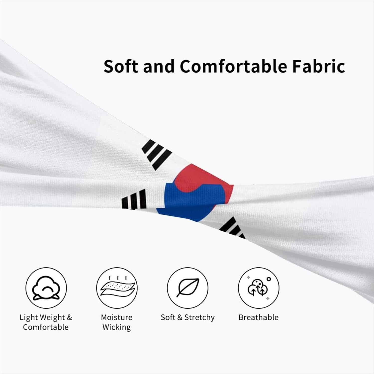 Cute Flag Sports Headband & Sweatband Hairband for Women Men for Running,Cycling, Yoga,Hiking