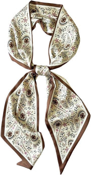 Silk Head Scarf for Hair Fashion Headwrap for Women Lightweight Neck Tie