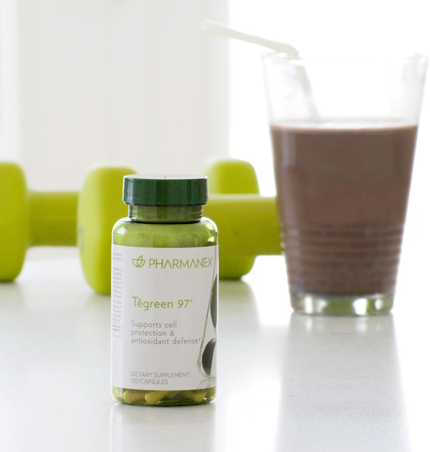 Nu Skin Pharmanex Tegreen 97 Cell Protection | 120 Count | Antioxidant Support for Healthy Cell Function | Proprietary Green Tea Extract