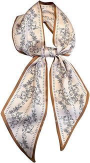 Livrerpi Silk Feeling Head Scarf Fashion Satin Hair Scarf Square Long Scarves for Women Gifts