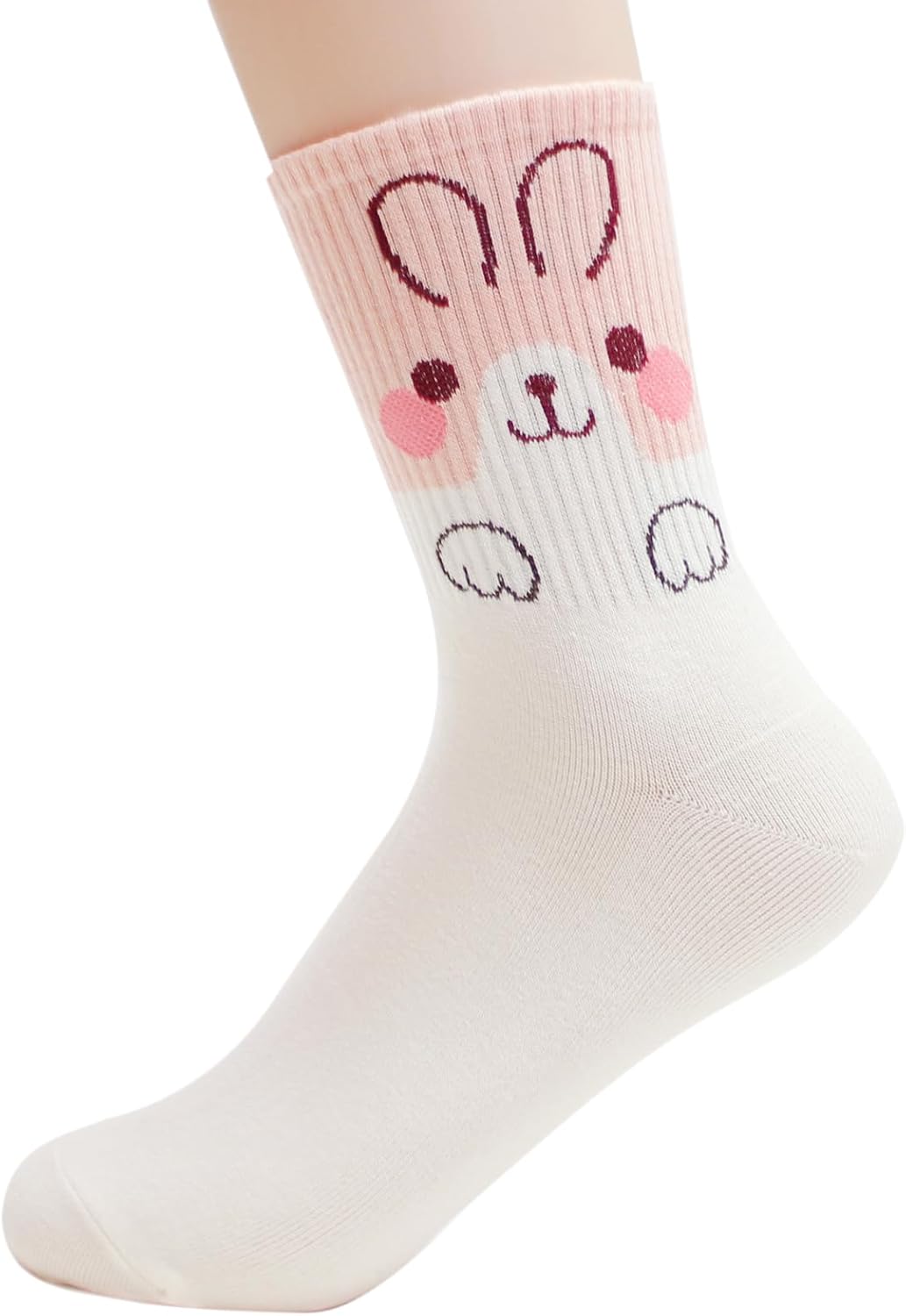 Womens Cute Animal Funny Dog Socks Cat Socks Cartoon Cotton Made in Korea