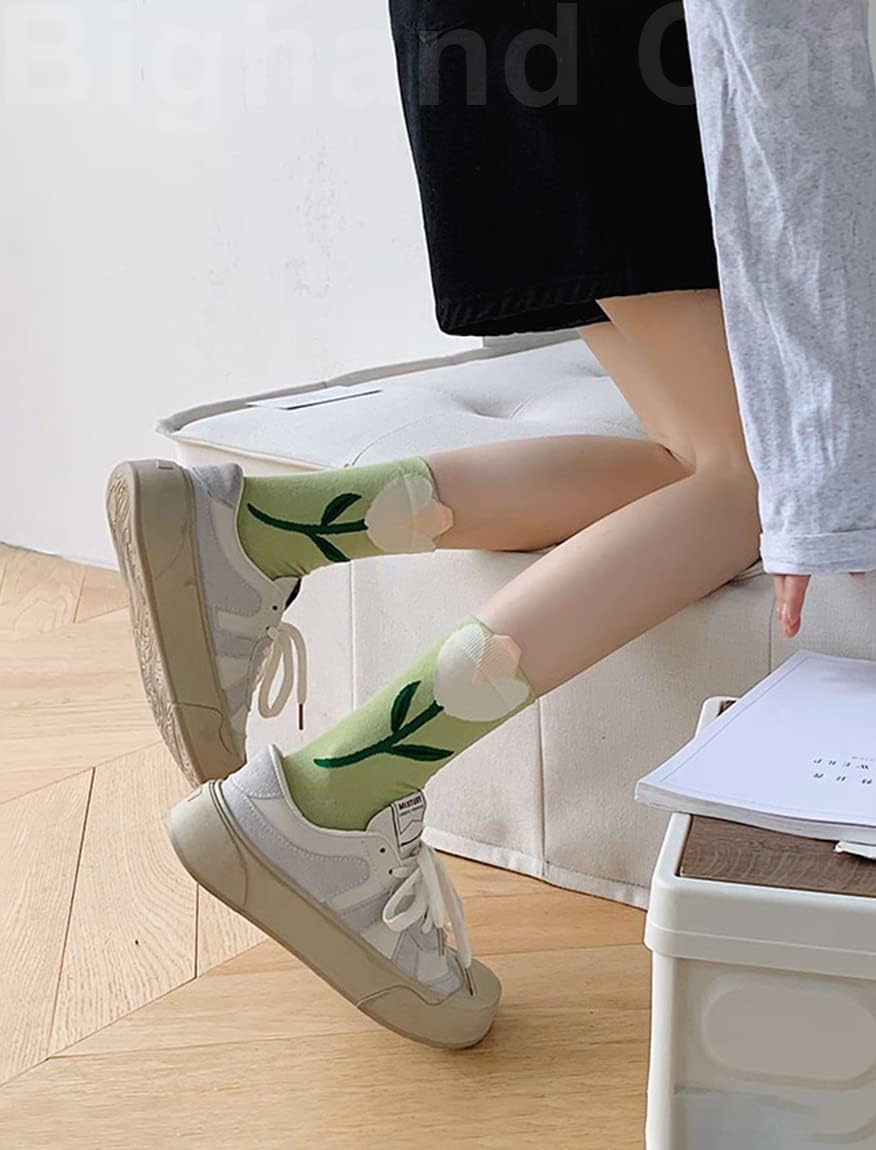 IIG 3-6 Pairs Womens Cute Animal Patterned Funny Novelty Cotton Crew Socks