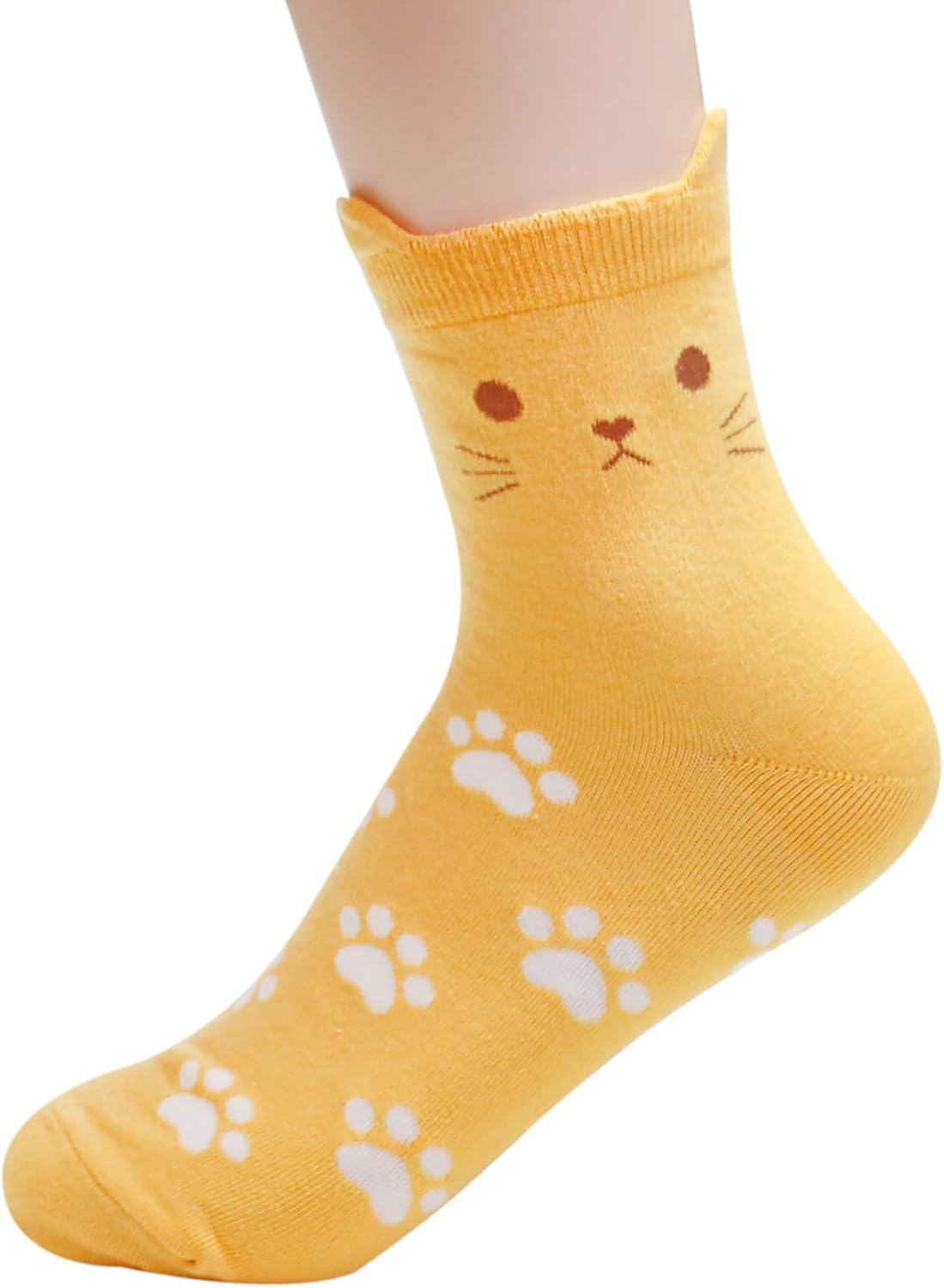 Womens Cute Animal Funny Dog Socks Cat Socks Cartoon Cotton Made in Korea