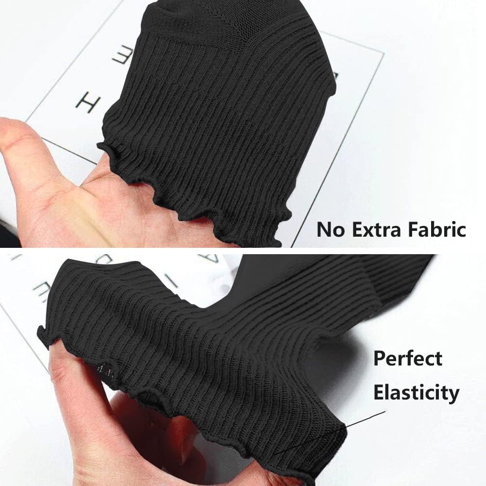 Mcool Mary Womens Socks, Ruffle Turn-Cuff Casual Ankle Breathable Cool Knit Cotton Lettuce Crew Frilly Sock 6 Pack