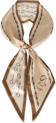 Relang Satin Scarf Mulberry Silk Printed Head Wrap Hair Band 7"" X 59""