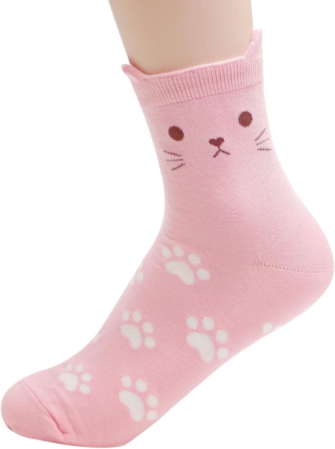 Womens Cute Animal Funny Dog Socks Cat Socks Cartoon Cotton Made in Korea
