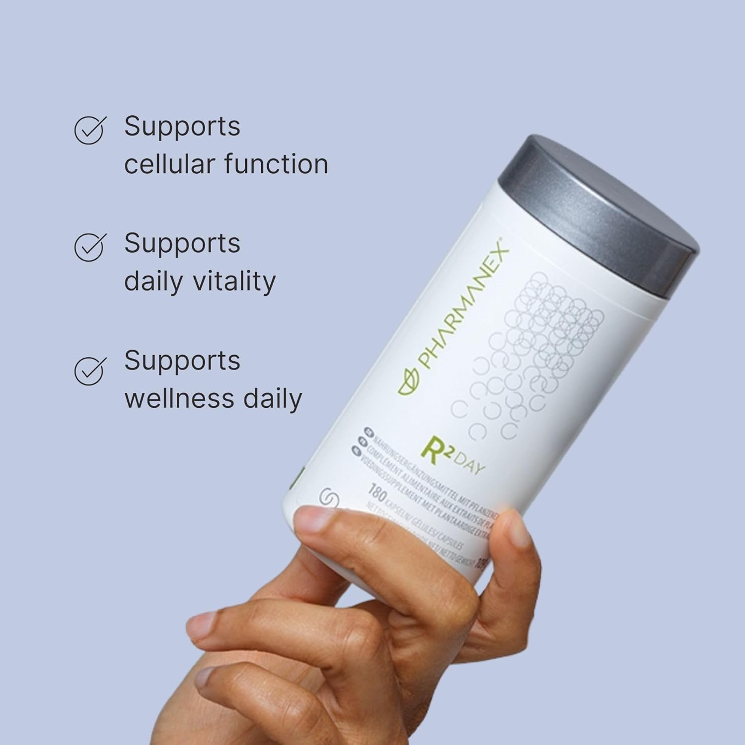 Nu Skin R² Day (Vitality) – Supports Cellular Purification and Vitality, Promoting Youthful Gene Expression