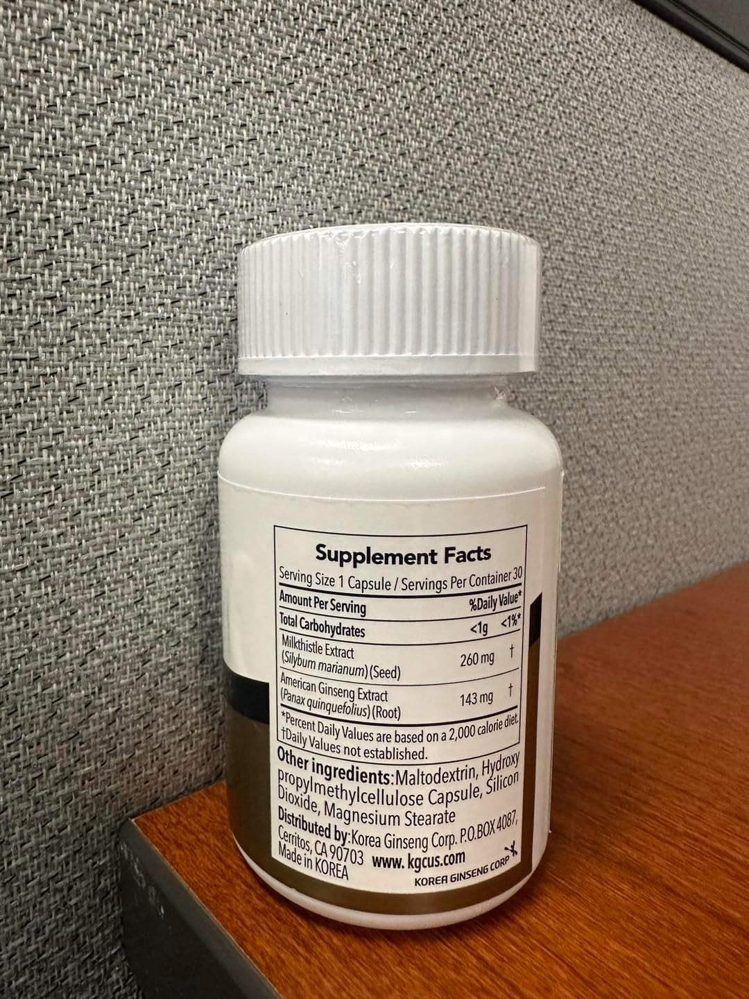 Liver Health Supplement with Milk Thistle 260Mg (Silymarin) and American Ginseng 1,000Mg - Fatty Liver Detox Cleanse & Repair Support - 30 Capsules for Men and Women