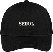 Trendy Apparel Shop Seoul Embroidered Low Profile Soft Cotton Brushed Cap