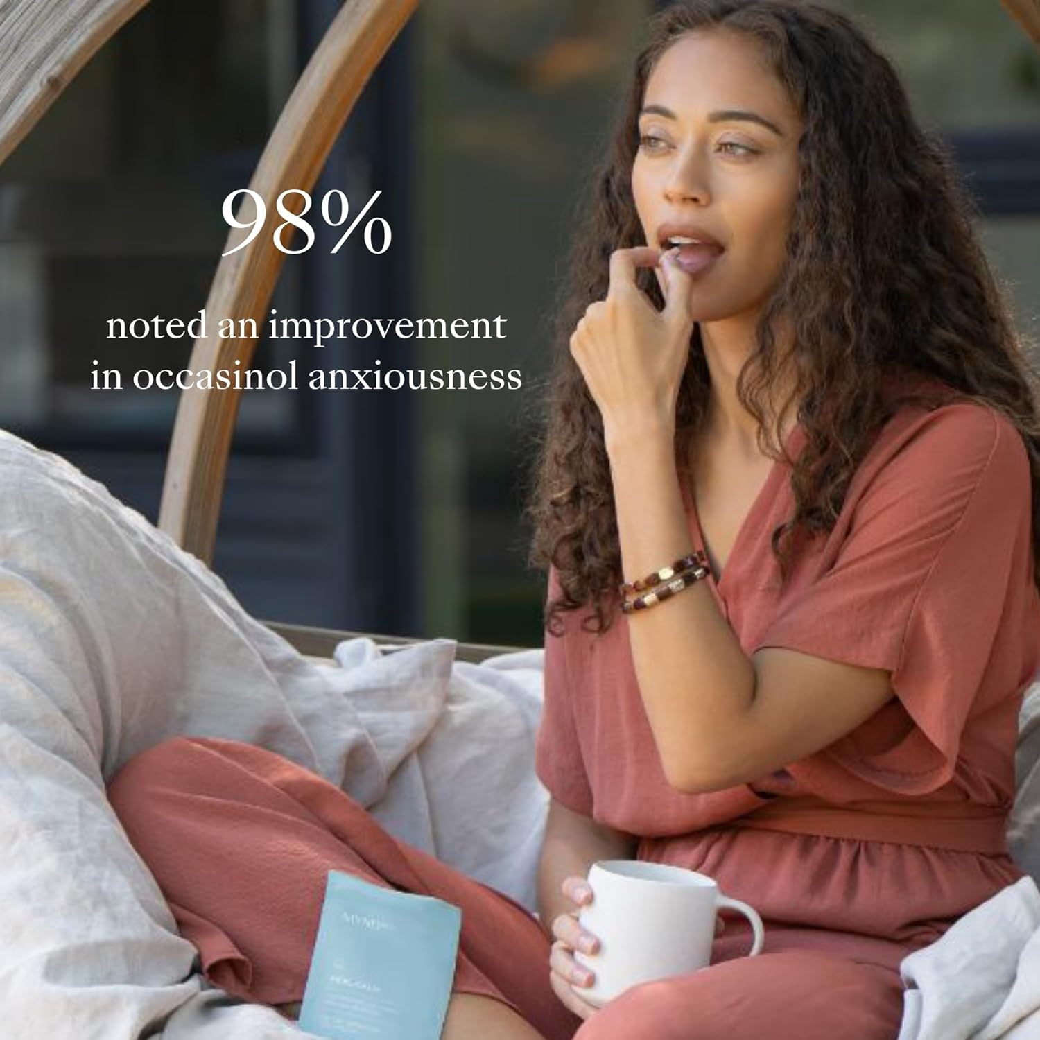 Nu Skin MYND360 Feel Calm with L-Theanine | 60 Capsules | Supports Relaxation & Calm Mindset | L-Theanine 200Mg, Lemon Balm Leaf & Magnolia Bark Extract | Calm Aid for Daily Wellness | Vegetarian