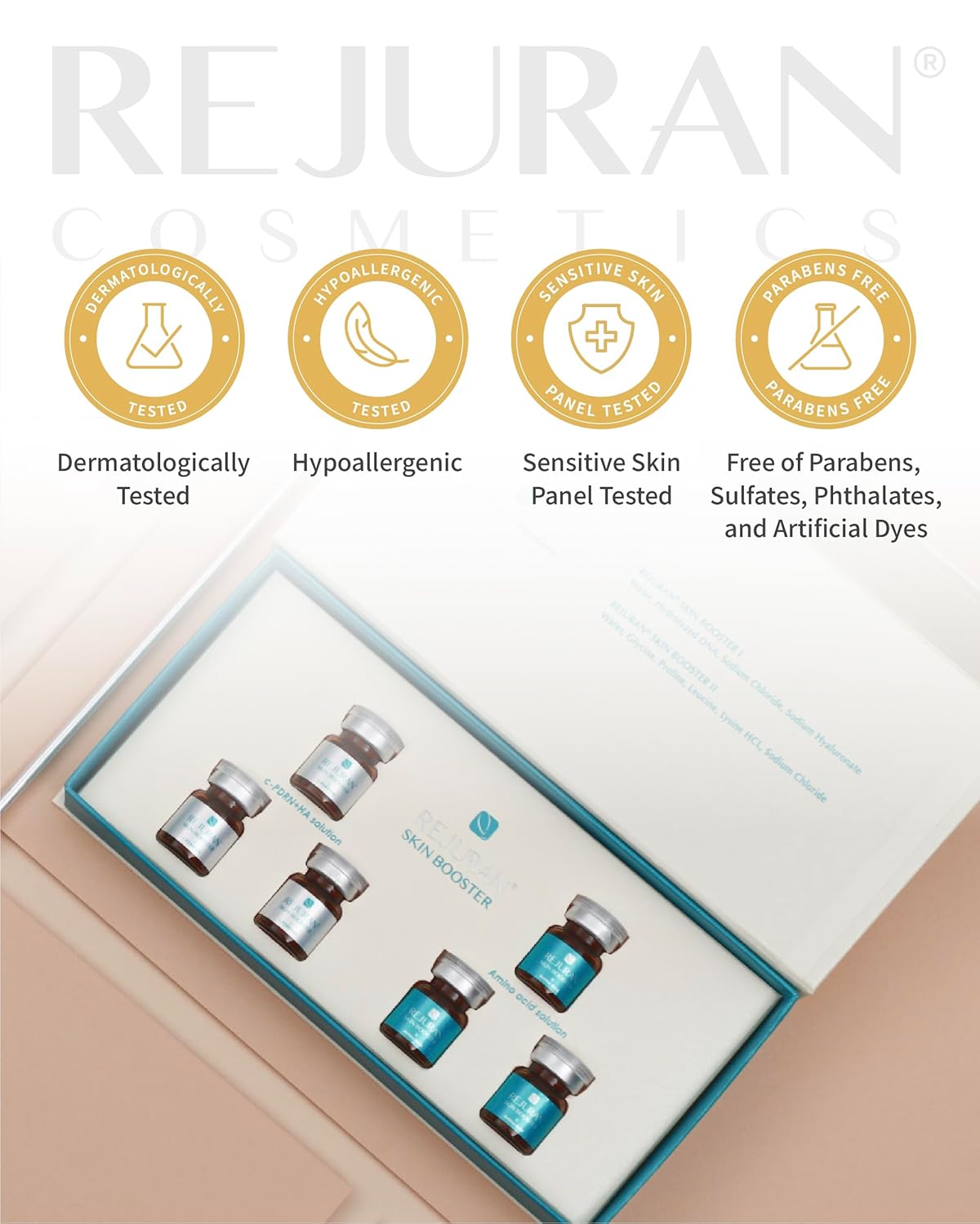 REJURAN® Dual Effect Ampoule, DOT DUAL C-Pdrn® - Salmon DNA Face Serum for Deep Rejuvenation, Wrinkle Care, Firming, Skin Elasticity with Visible Anti-Aging Results. Korean Skincare (1.01 Fl Oz)