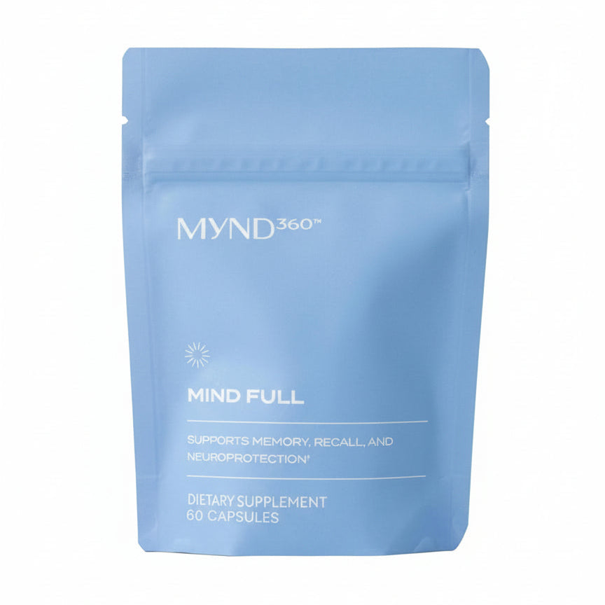 Nu Skin MYND360 Mind Full | 60 Softgels | Supports Memory with Vitamin E, Astaxanthin, and Grape Extract | Powerful Antioxidants & Brain Support Supplement for Memory Recall