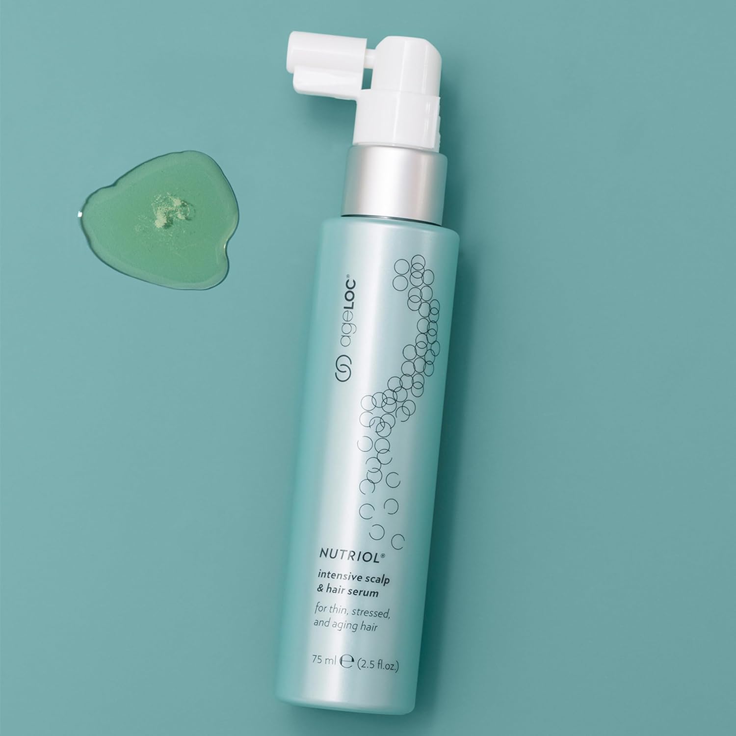 Nu Skin Ageloc Nutriol Scalp & Hair Serum | Nourishing Formula for Fuller, Thicker, and Healthier Hair | Antioxidant | Non-Greasy Serum | Scalp Care, Daily Hair Serum | 75Ml