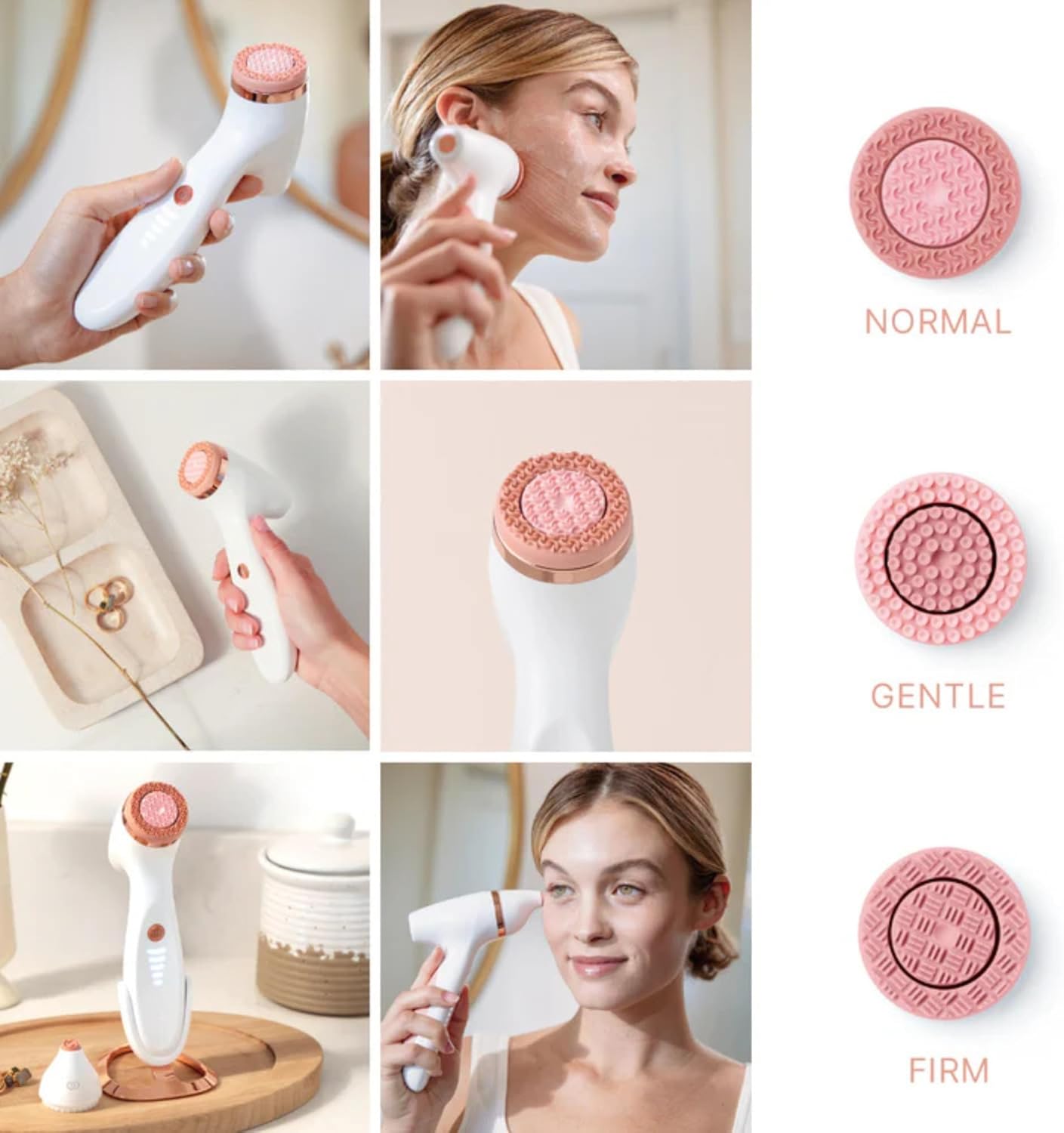 Nu Skin Ageloc Lumispa Io Rose Gold Treatment Head | Firm | Treatment for Enhanced Skin Cleansing and Radiance | Elegant Design | Compatible with Lumispa Io Devices