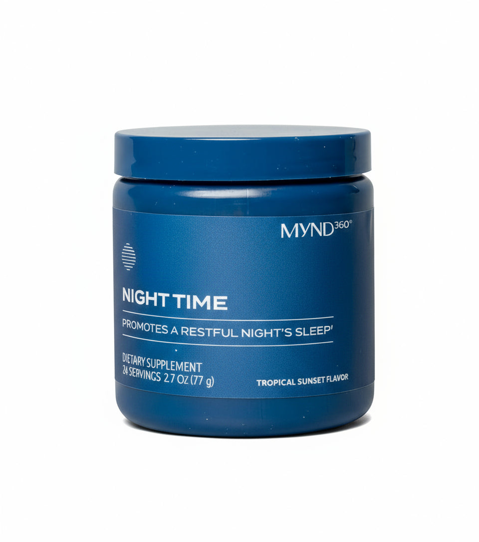 Nu Skin MYND360 Night Time Sleep Aid | Magnesium & Melatonin Sleep Supplement | Magnesium Citrate Powder | Promotes Restful Sleep | Non-Habit Forming Magnesium Supplement