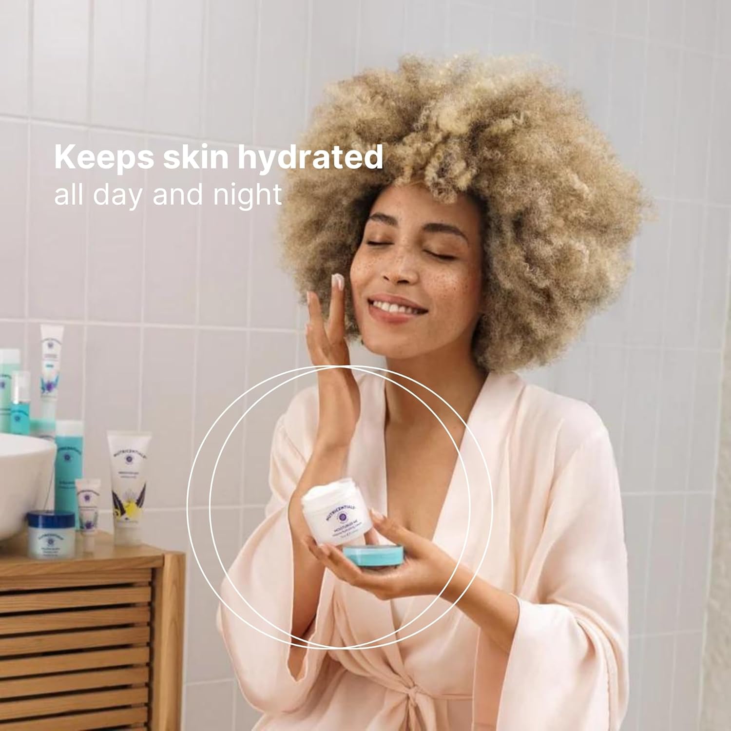 Nu Skin Moisturize Me Intense Hydrate Cream 2.5 Fl Oz - Nighttime Restoration with Bioadaptive Botanicals, Aloe, Pistachio Nut Oil, and Vitamin E - Wake up to Refreshed, Soft, Smooth Skin