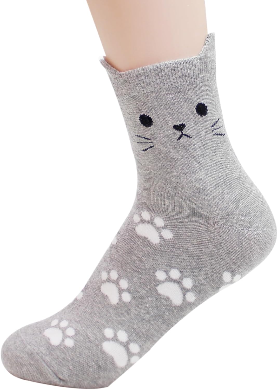 Womens Cute Animal Funny Dog Socks Cat Socks Cartoon Cotton Made in Korea