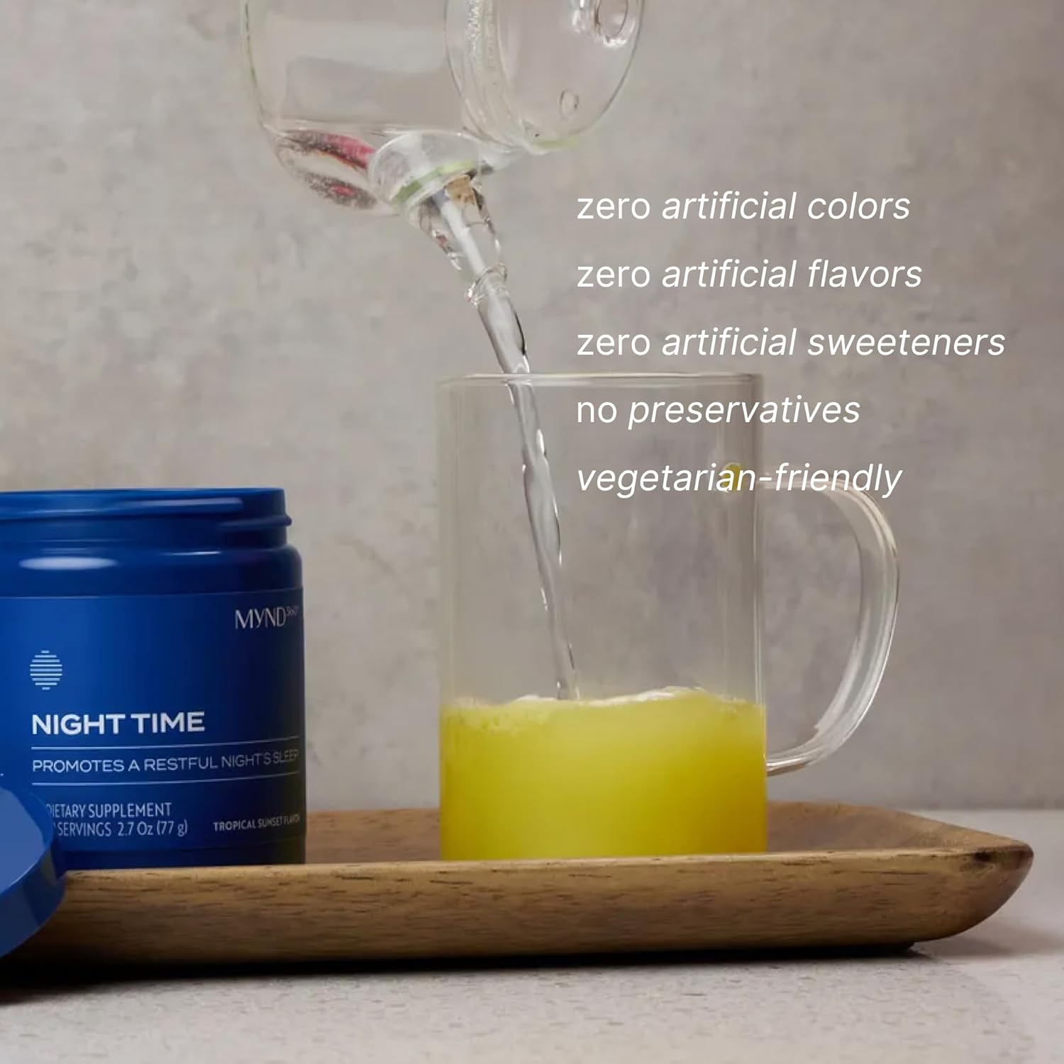 Nu Skin MYND360 Night Time Sleep Aid | Magnesium & Melatonin Sleep Supplement | Magnesium Citrate Powder | Promotes Restful Sleep | Non-Habit Forming Magnesium Supplement