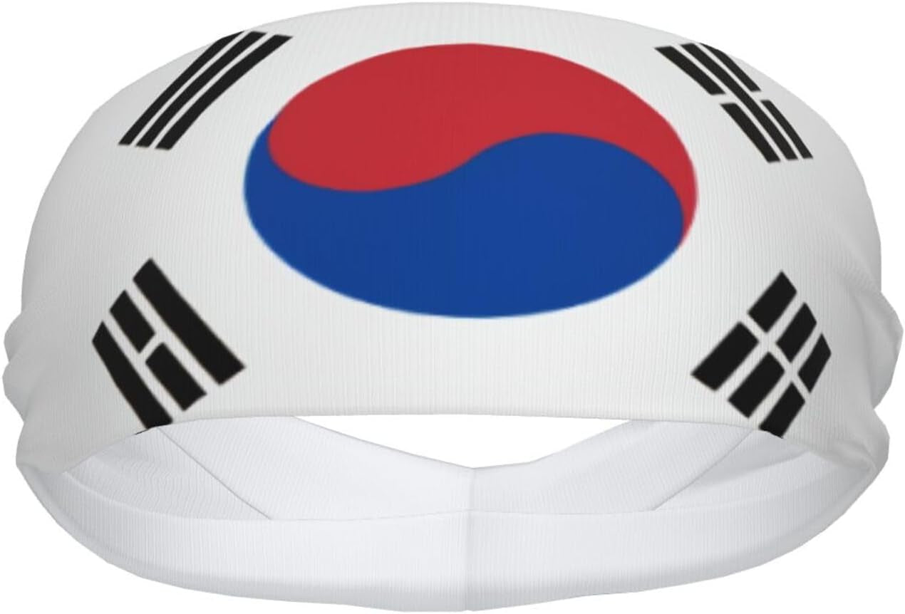 Cute Flag Sports Headband & Sweatband Hairband for Women Men for Running,Cycling, Yoga,Hiking