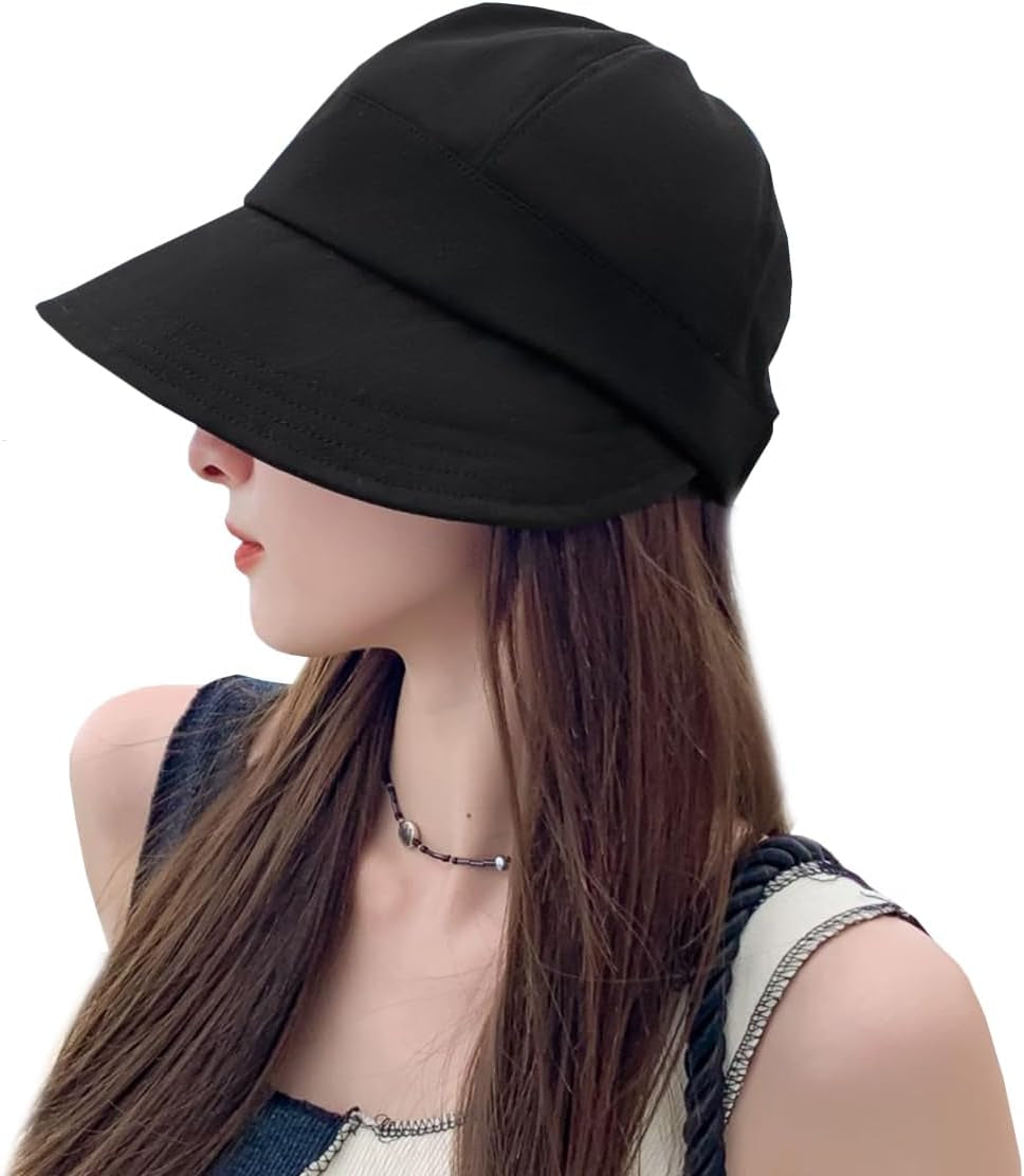 Womens Sun Visor Hats Wide Brim Summer Beach Sun Hat Wide Brim Baseball Cap Beach UV Protection Caps