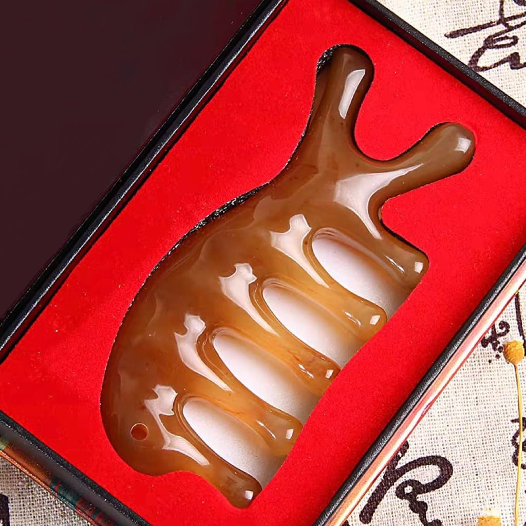 바디 맛사지 컴브 Horn Massage Comb 4.3X1.7 Inch