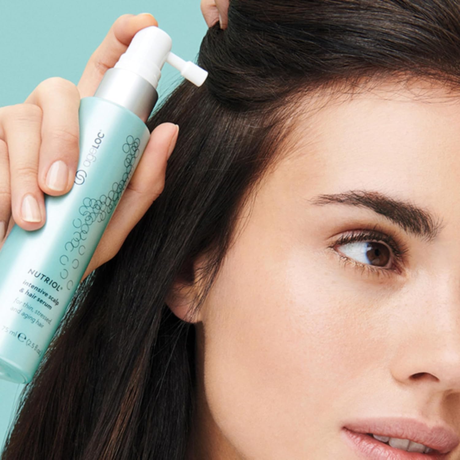 Nu Skin Ageloc Nutriol Scalp & Hair Serum | Nourishing Formula for Fuller, Thicker, and Healthier Hair | Antioxidant | Non-Greasy Serum | Scalp Care, Daily Hair Serum | 75Ml