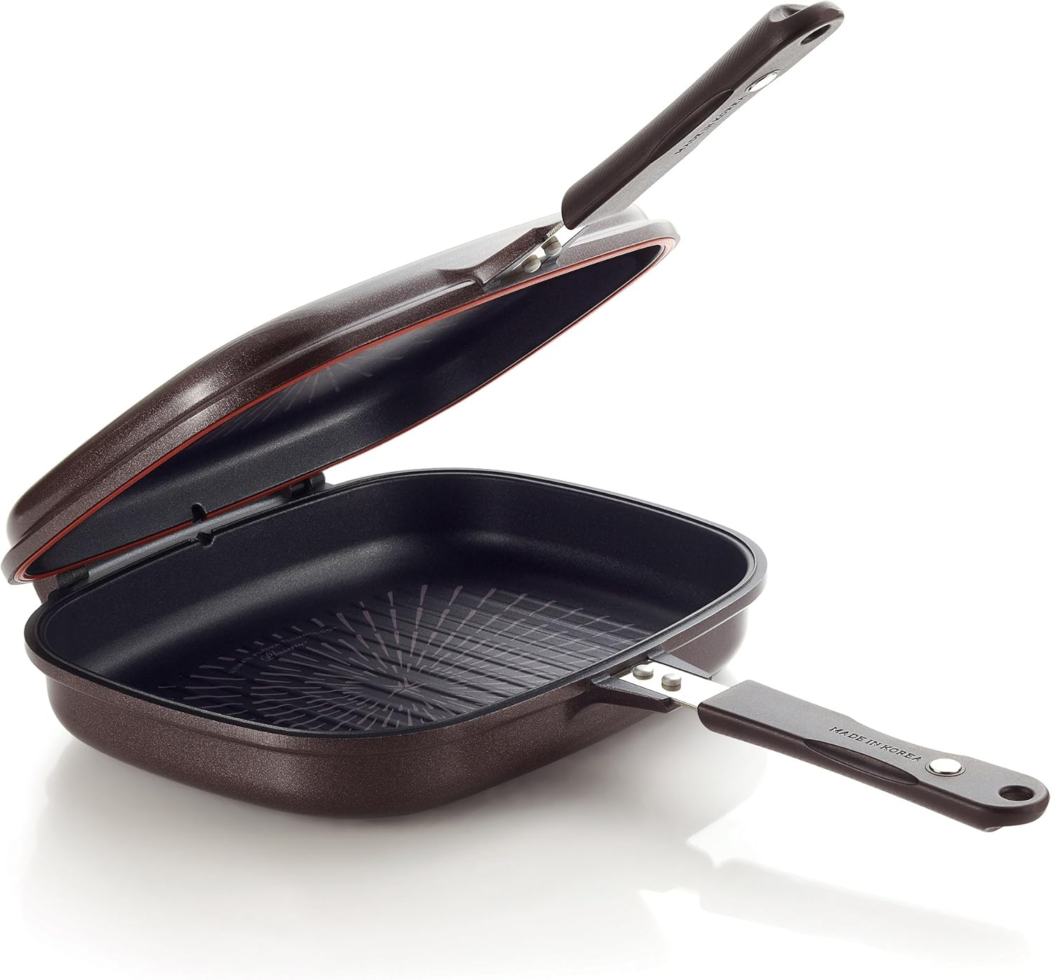 Happycall Titanium Nonstick Double Pan, Less Smell Patented Silicone Seal