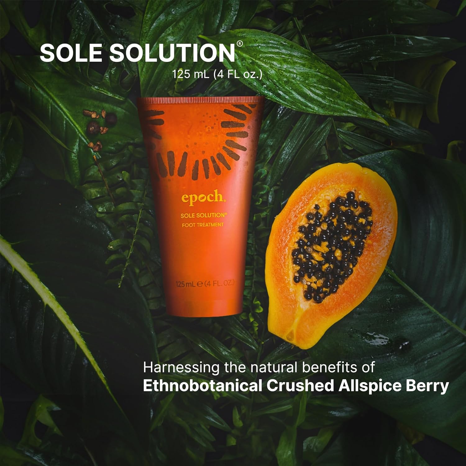 Nu Skin Epoch Sole Solution | Effective Foot Cream for Dry Cracked Heels and Feet | Foot Care with Urea Cream for Feet | Repair Foot Health | Moisturizer & Lotion for Clean Feet | 4 Fl Oz | 1 Pack