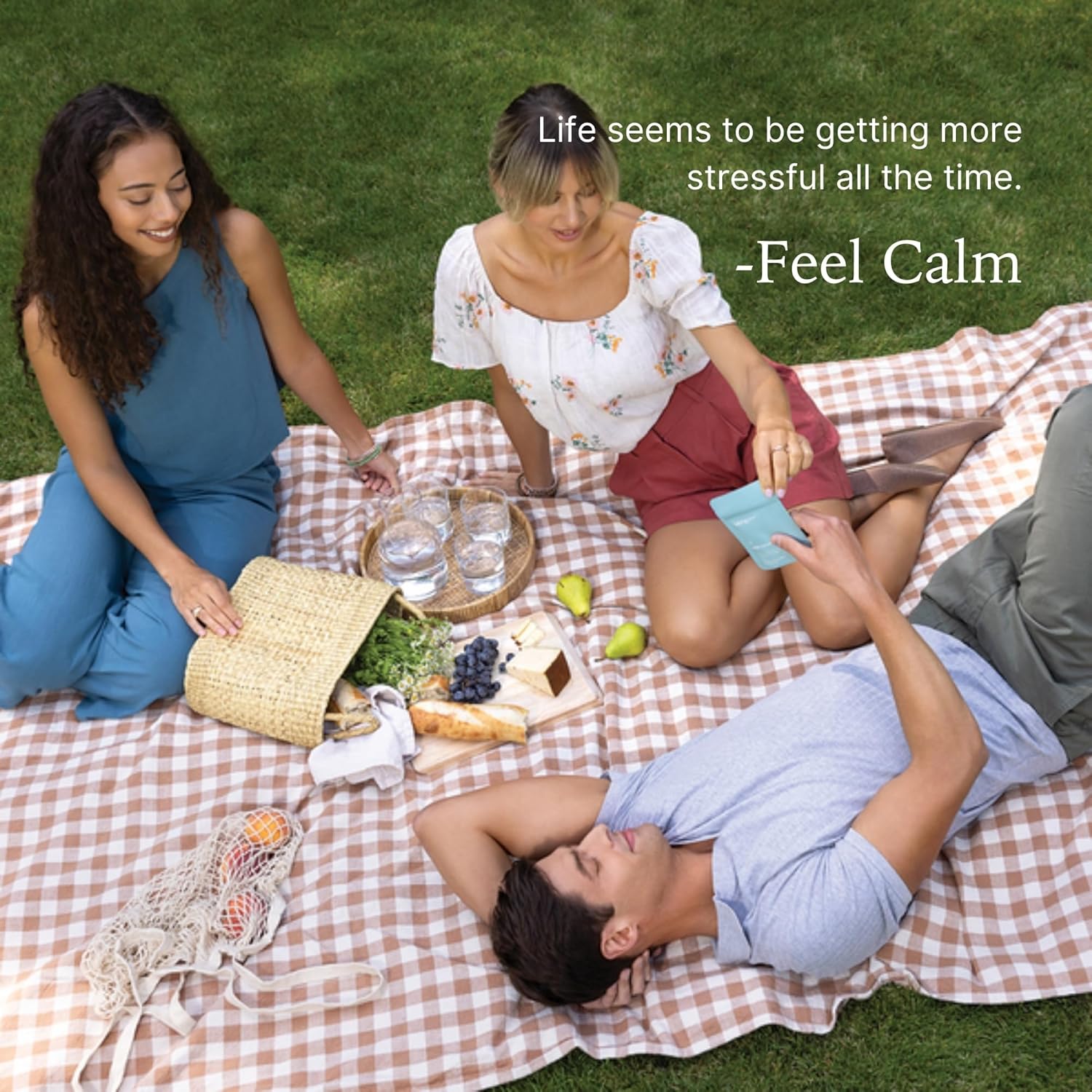 Nu Skin MYND360 Feel Calm with L-Theanine | 60 Capsules | Supports Relaxation & Calm Mindset | L-Theanine 200Mg, Lemon Balm Leaf & Magnolia Bark Extract | Calm Aid for Daily Wellness | Vegetarian