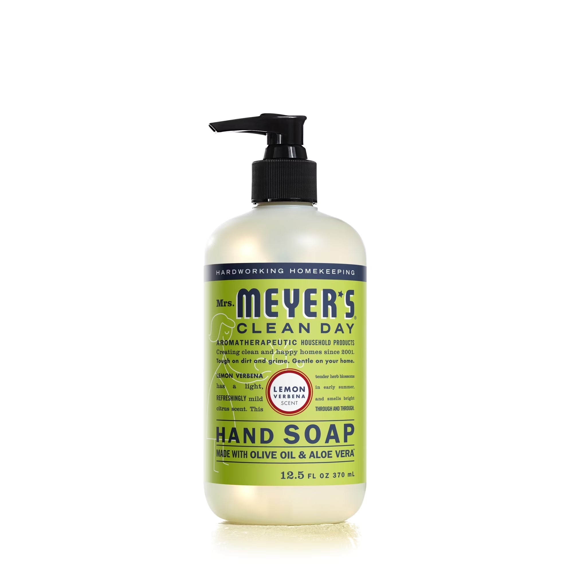 Mrs. Meyer'S Clean Day Liquid Hand Soap, Lemon Verbena Scent, 12.5 Fl Oz