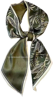 Livrerpi Silk Feeling Head Scarf Fashion Satin Hair Scarf Square Long Scarves for Women Gifts
