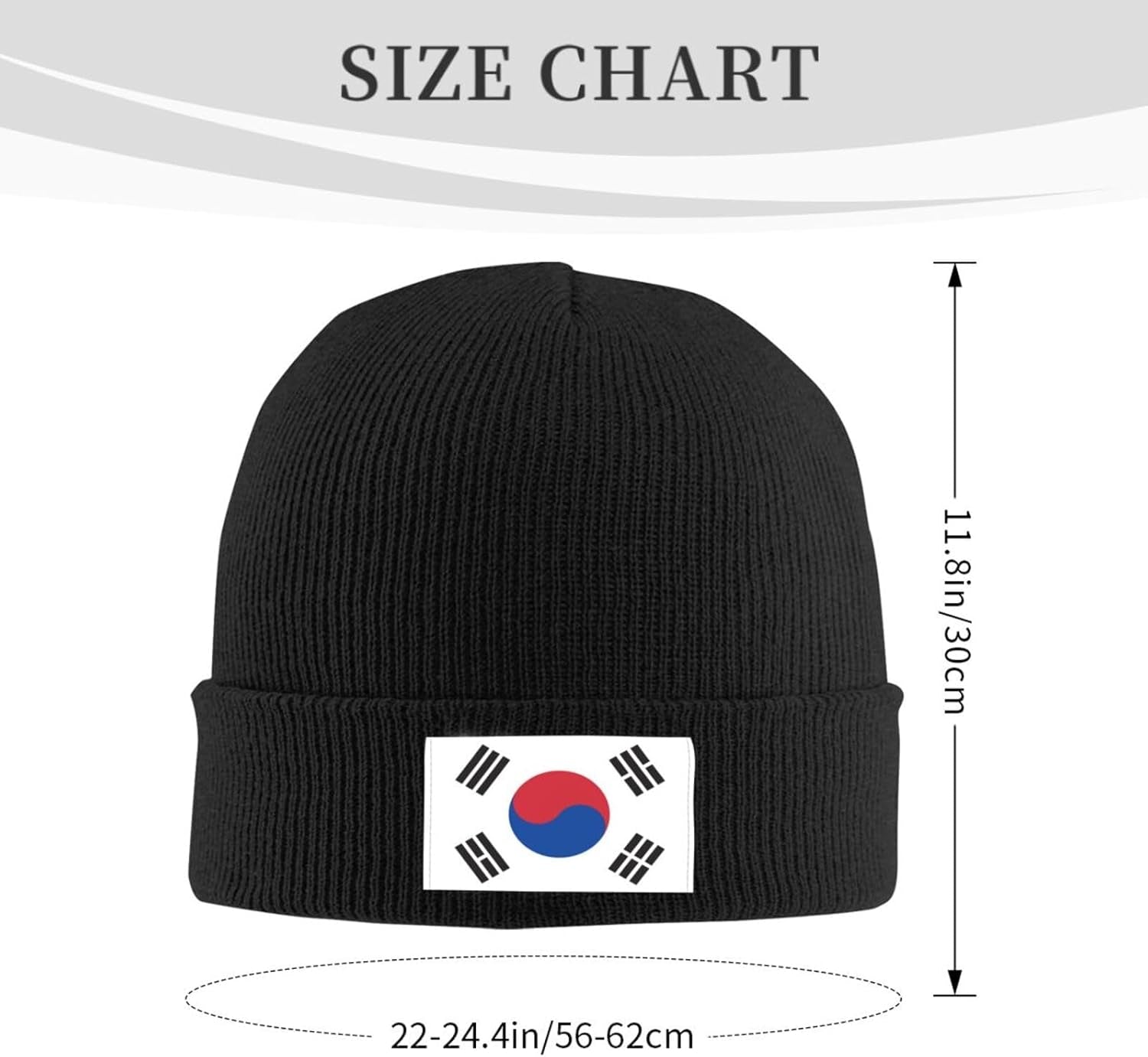Flag Beanie Hat for Women Men Winter Warm Patriotic Knitted Hat Soft Stretchy Ski Beanie Cap Unisex Skull Caps