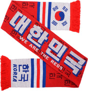 South Korea Soccer Knit Scarf