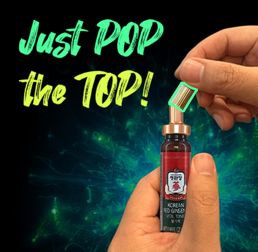 정관장 바이탈토닉 10병 Jungkwanjang Vital Tonic Korean Red Ginseng, Ginger, Fruit Blend Wellness Shots