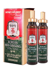 정관장 바이탈토닉 10병 Jungkwanjang Vital Tonic Korean Red Ginseng, Ginger, Fruit Blend Wellness Shots