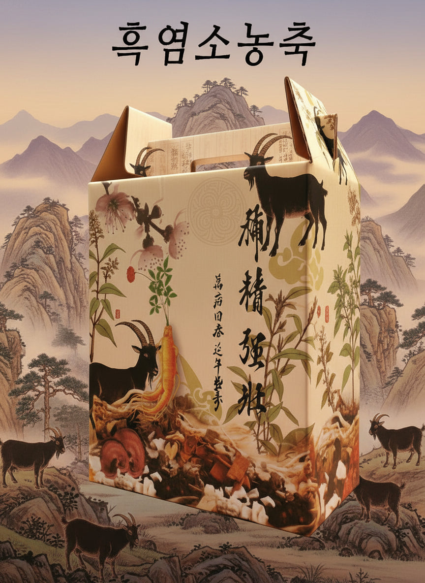 흑염소 농축액 Black Goat Extract Juice 60포-미주 전 지역 쉽핑