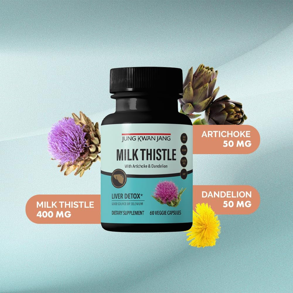 정관장 파워밀크씨슬 60정 Jungkwanjang Milk Thistle with Artichoke & Dandelion - 60 Capsule