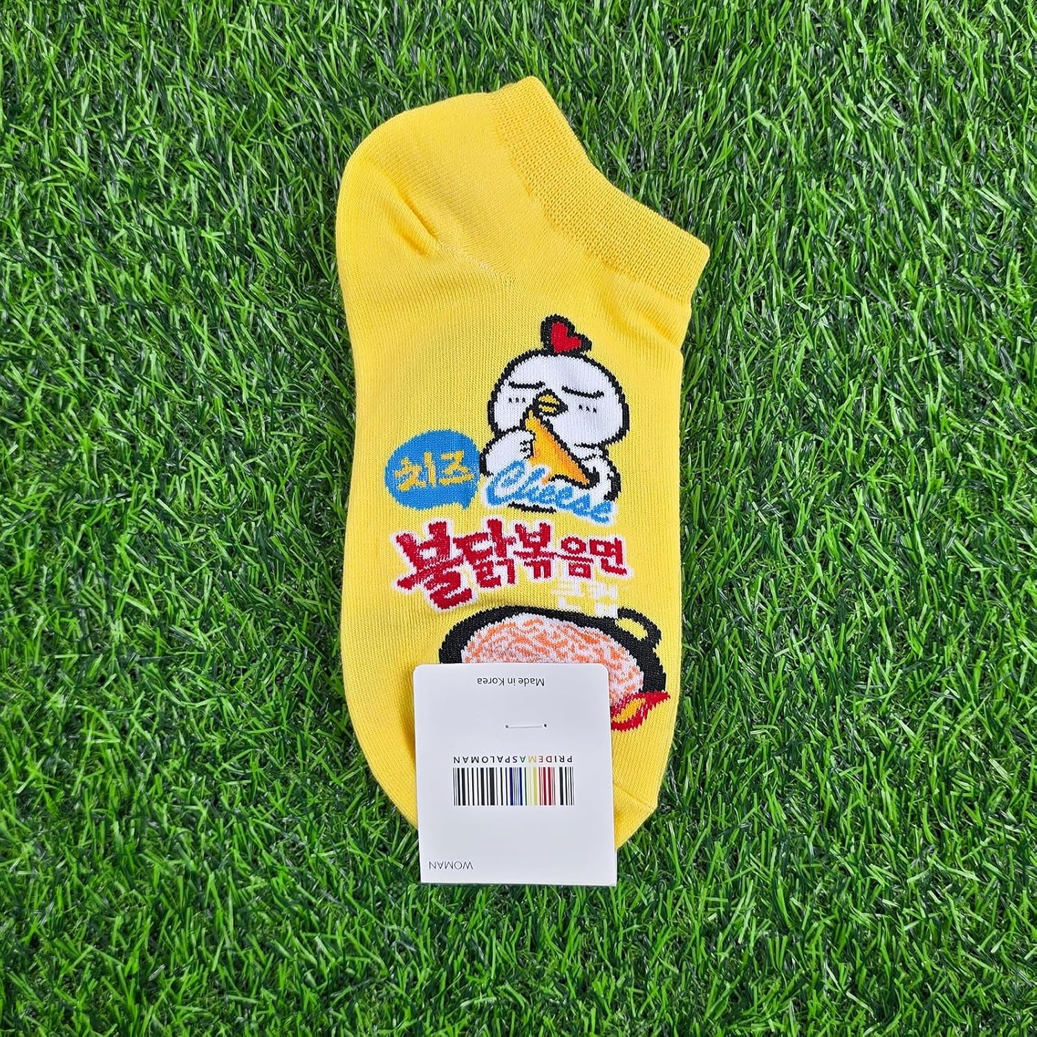 Jcube Korean Cute Socks for Women 5 Pairs - Funny Noodle and Cotton Art Painting Ramen Designs