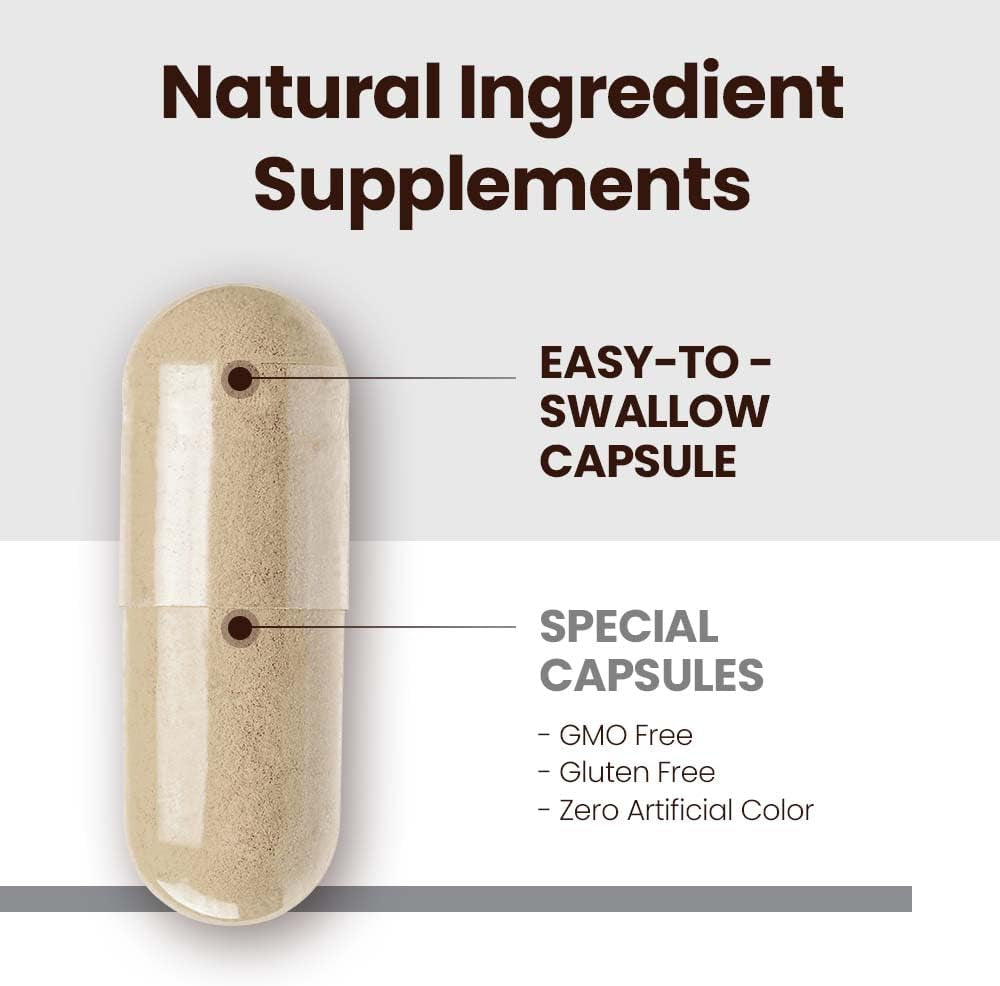 Jungkwanjang Ginkgo Biloba Supplements with American Ginseng for Brain Health Formula, Memory Extra Strength, Focus Booster, Promote Cognitive Function - 30 Capsules for Men and Women