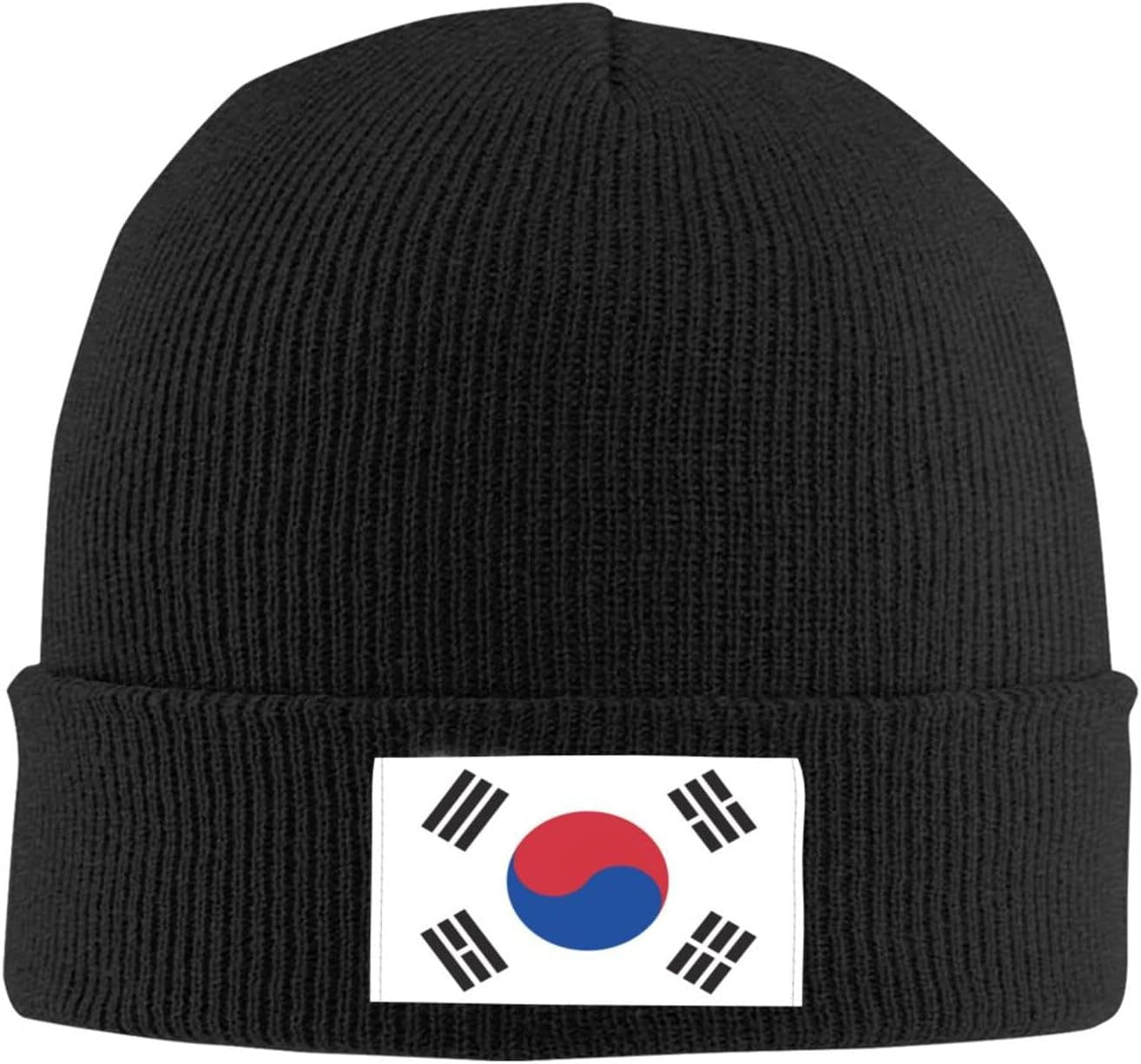 Flag Beanie Hat for Women Men Winter Warm Patriotic Knitted Hat Soft Stretchy Ski Beanie Cap Unisex Skull Caps