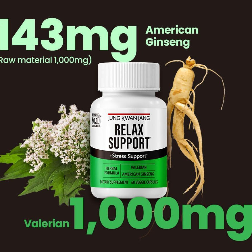 정관장 발레리안뿌리 인삼 60정 Valerian Root and American Ginseng